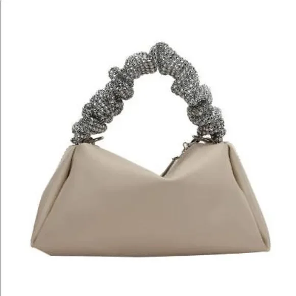 NWT Crystal Scrunch Evening Clutch Crossbody - Picture 1 of 4